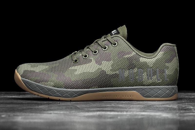 Women\'s Nobull Forest Camo Trainers Olive | SG V3061R